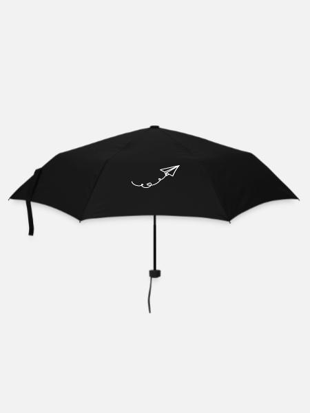 Airplane Paper Airplane Paper Airplane - Umbrella (small) - black