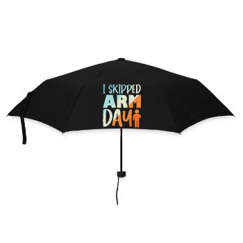 I skipped Arm day - Regenschirm (klein) - Schwarz - Vorne