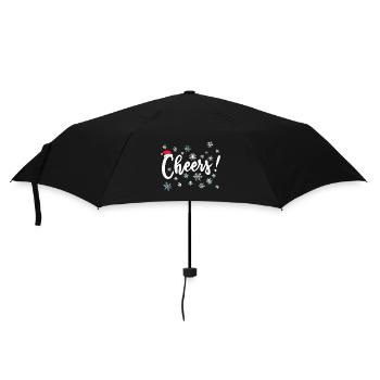 Cheers Merry Xmas Christmas Cheer - Umbrella (small) - black - Front