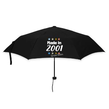 Made in 2001 Limited Edition Vintage Birthday - Umbrella (small) - black - Front