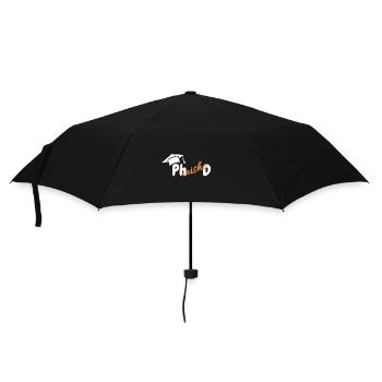 Degree Doctor Phinished University Doctorate - Umbrella (small) - black - Front