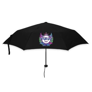 Thailand 2025 Bunt - Regenschirm (klein) - Schwarz - Vorne