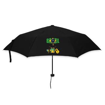 Brasilien-Brasilien-Reisen - Regenschirm (klein) - Schwarz - Vorne