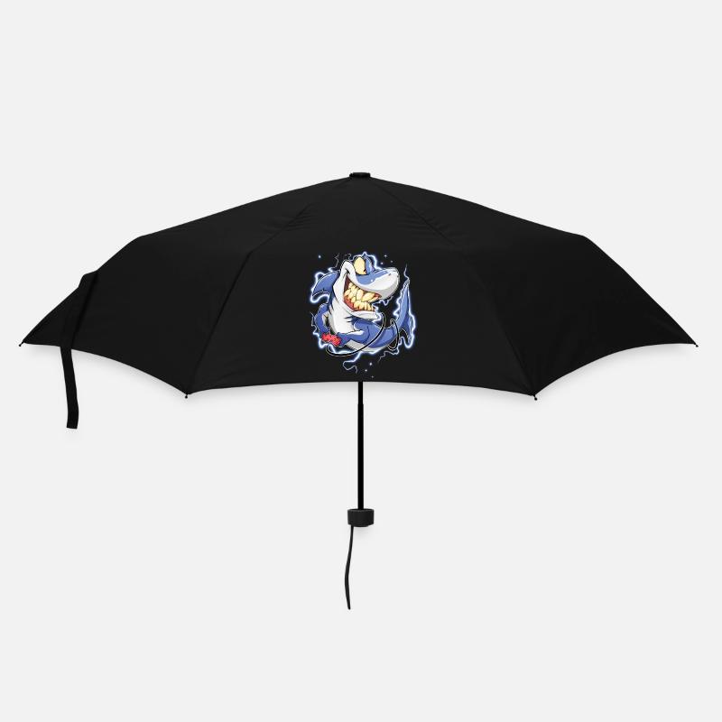 Hai - Regenschirm (klein) - Schwarz