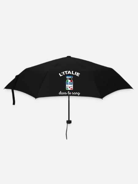 L'Italie dans le sang Cadeau Italien et Italienne - Parapluie standard - noir
