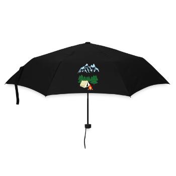 Mountain Mountaineer Expedition Adventure Camping - Umbrella (small) - black - Front