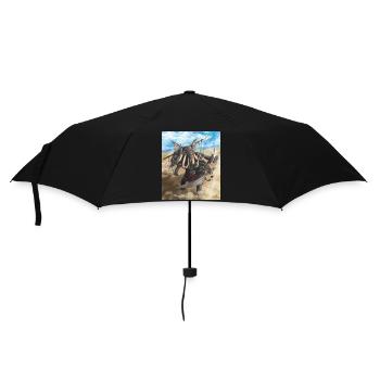 ganesh big bad elephant - Regenschirm (klein) - Schwarz - Vorne