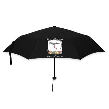 freiheit frieden antiwar solidarität no war - Regenschirm (klein) - Schwarz - Vorne