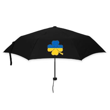 Saint-Patrick Irlande Je soutiens l’Ukraine - Parapluie standard - noir - Devant