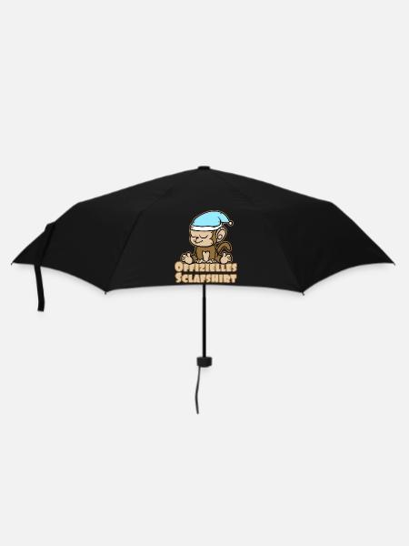 Offizielles Schlafshirt süßes Äffchen - Regenschirm (klein) - Schwarz