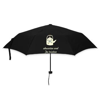 teetrinken - Regenschirm (klein) - Schwarz - Vorne