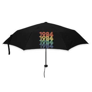 1984, Vintage 40e anniversaire Hommes Femmes 40 ans - Parapluie standard - noir - Devant