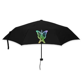 Paris France City Skyline Tour Eiffel Art - Parapluie standard - noir - Devant