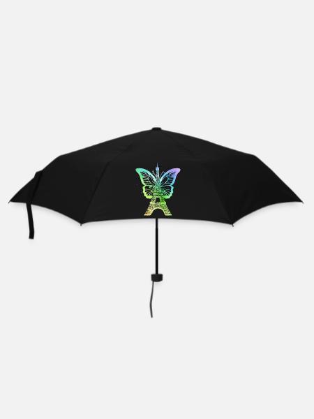 Paris France City Skyline Tour Eiffel Art - Parapluie standard - noir