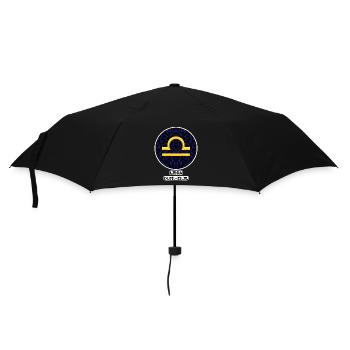 Libra 24.09.-23.10. - Regenschirm (klein) - Schwarz - Vorne