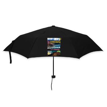 Lanzarote Summer Sun Beach Sea Palms Holiday - Umbrella (small) - black - Front