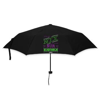 seekatze funny saying geek stray cat - Umbrella (small) - black - Front