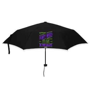 profession electrician apparel geek gift job - Regenschirm (klein) - Schwarz - Vorne