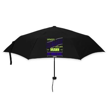 welpe geschenkidee schäferhund opa doggie geek - Regenschirm (klein) - Schwarz - Vorne