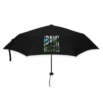 Schotter, Mountainbike, Leidenschaft Radfahren, Radfahrer - Regenschirm (klein) - Schwarz - Vorne
