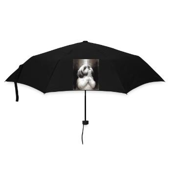 Saint Shih Tzu priant Dieu - Parapluie standard - noir - Devant