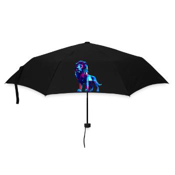 Lions polygonaux - Parapluie standard - noir - Devant
