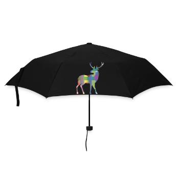 Cerf - Parapluie standard - noir - Devant
