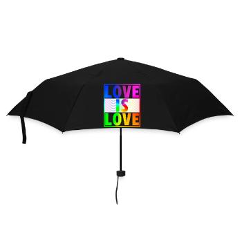 Chemise LGBT Love is Love - Célébrez la diversité - Parapluie standard - noir - Devant