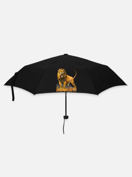 Wildtiere - Regenschirm (klein) - Schwarz