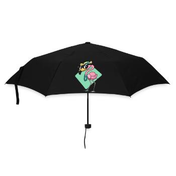 Flamingcool Flamingo - Parapluie standard - noir - Devant