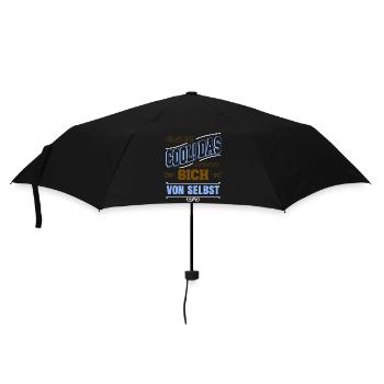 geburtstagsgeschenk spaß lustig statement - Regenschirm (klein) - Schwarz - Vorne