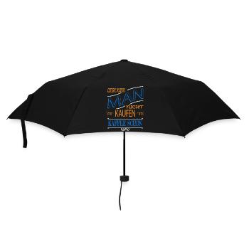 caffettiera kaffee kaffeebecher trinken - Regenschirm (klein) - Schwarz - Vorne
