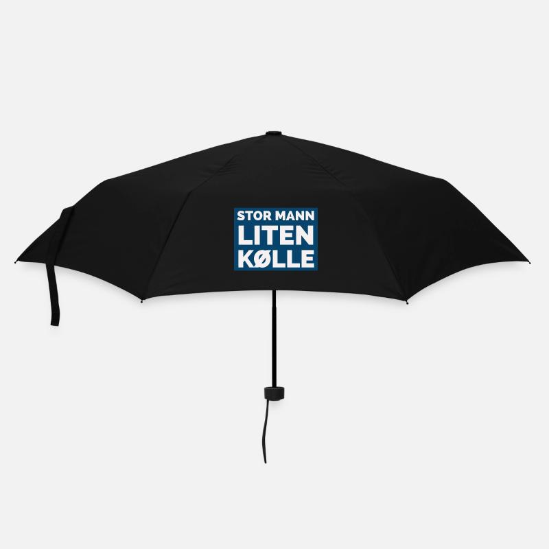 großer Mann, kleiner Verein - Regenschirm (klein) - Schwarz