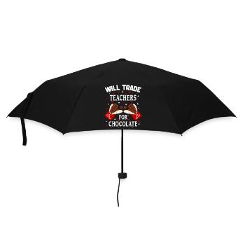 Will Trade Teachers For Chocolate Valentine Days - Parapluie standard - noir - Devant
