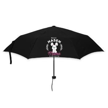 Beste Hasen Mama Süßes Kaninchen Häschen Spruch - Regenschirm (klein) - Schwarz - Vorne