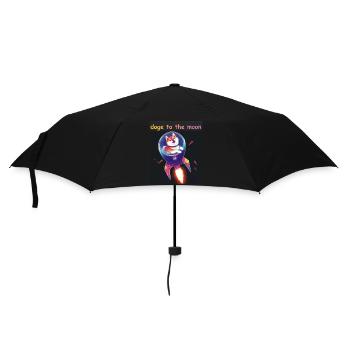 doge to the moon - Regenschirm (klein) - Schwarz - Vorne