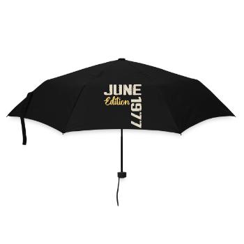 Né(e) en Juin 1977 Cadeau Juin 1977 Anniversaire - Parapluie standard - noir - Devant