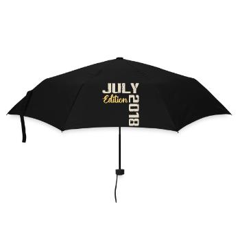 July 2018 Birthday Shirt July 2018 - Umbrella (small) - black - Front