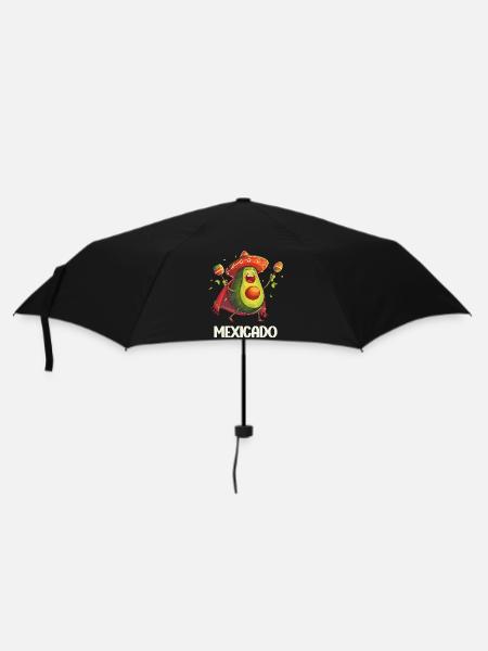 Avocat Mexicado Nourriture végétalienne Maracas végétariens - Parapluie standard - noir