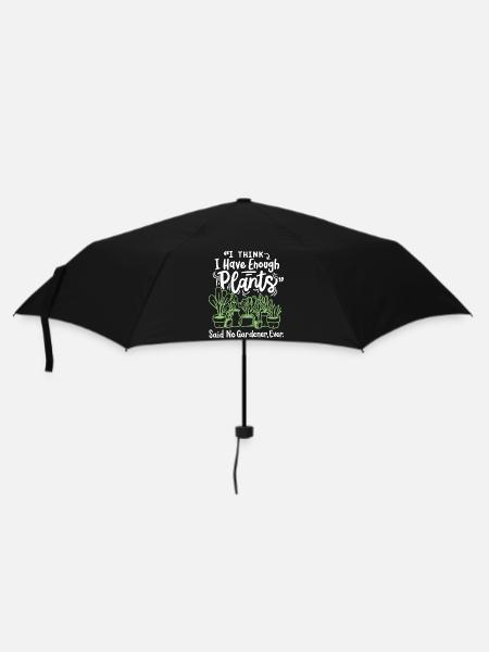 Gartenarbeit Pflanzen Gärtner - Regenschirm (klein) - Schwarz