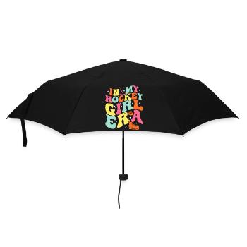 In My Hockey Girl Era Tees Retro Game Day Hockey - Umbrella (small) - black - Front