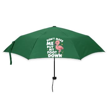 Flamingo Animal Pink - Umbrella (small) - bottlegreen - Front