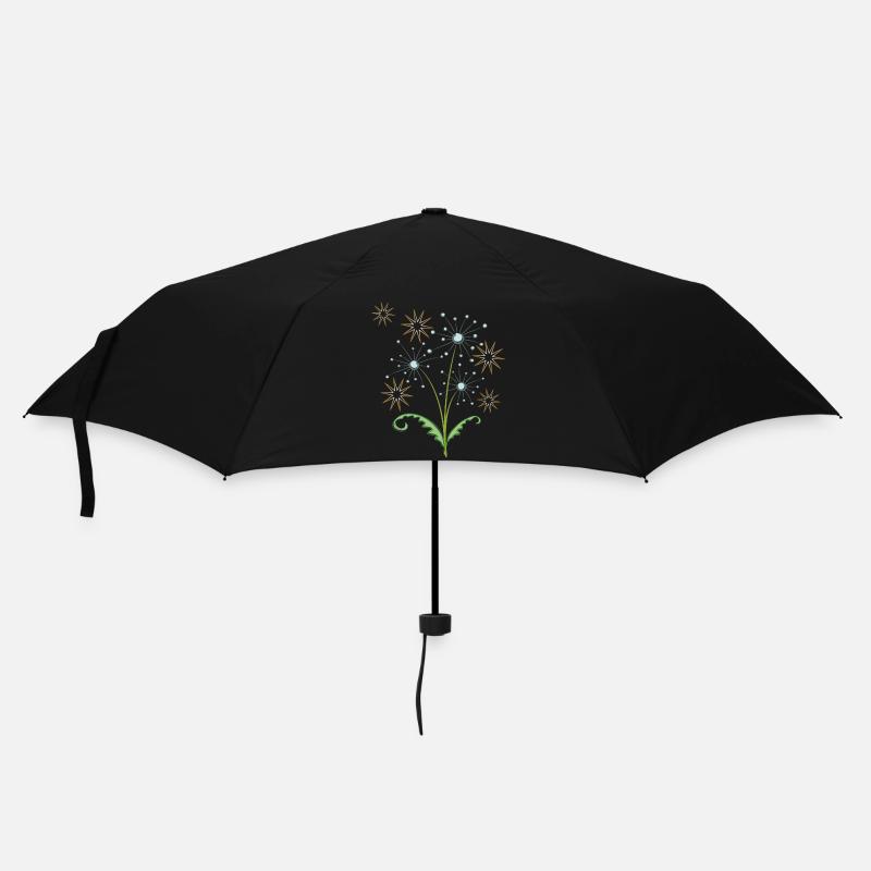 Weihnachtssterne - Regenschirm (klein) - Schwarz