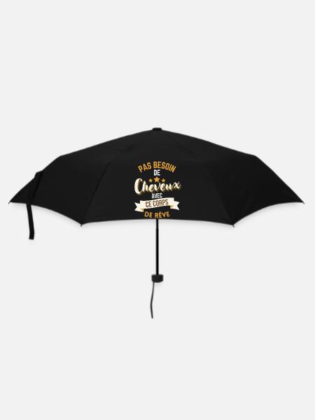 Chauve Pas Besoin De Cheveux Avec Ce Corps De Rêve - Parapluie standard - noir