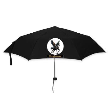 Pegasus with black wings - Umbrella (small) - black - Front