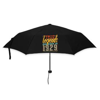 True legends are born in 1929 Vintage Birthday - Umbrella (small) - black - Front