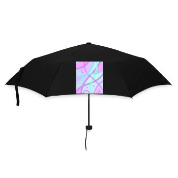 Pastell - Regenschirm (klein) - Schwarz - Vorne