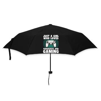 Gamer et Perruches : Jeux Vidéo et Aventure Coloré - Parapluie standard - noir - Devant