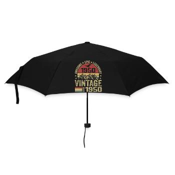 Vintage 1950's Birthday Gift 1950's - Born in 1950 - Umbrella (small) - black - Front