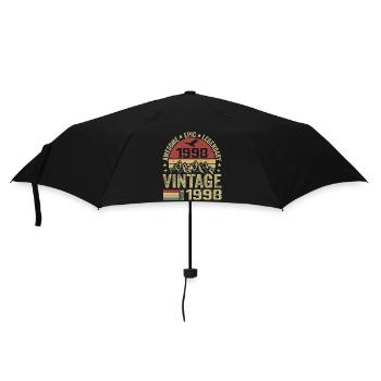 Jahrgang 1998 Geburtstagsgeschenk 1998 - Jahrgang 1998 - Regenschirm (klein) - Schwarz - Vorne